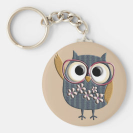 Retro  Owl Sleutelhanger