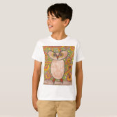 Retro Owl T-shirt (Voorkant volledig)