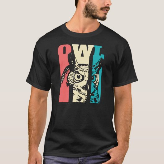 Retro Owl T-shirt (Voorkant)