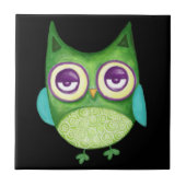 Retro Owl Tegeltje (Voorkant)