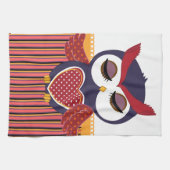 Retro Owl Theedoek (Horizontaal)