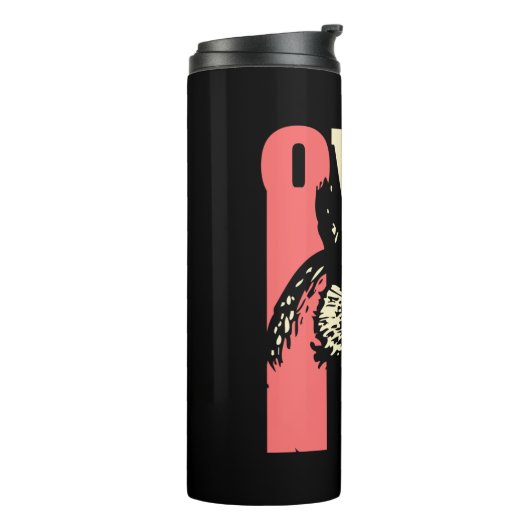 Retro Owl Thermosbeker (Gedraaid links)