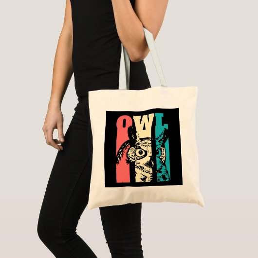 Retro Owl Tote Bag (Voorkant (product))