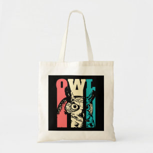 Retro Owl Tote Bag
