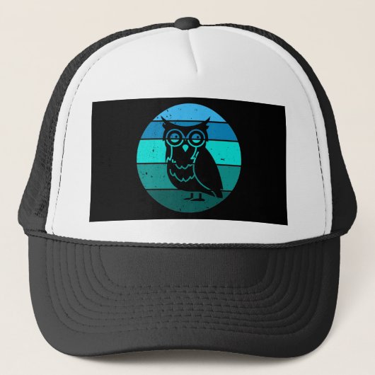 Retro Owl Trucker Pet (Voorkant)