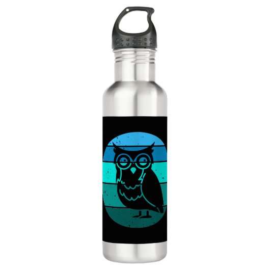 Retro Owl Waterfles (Voorkant)