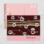 Retro Owls Family Cute Whimsical Stripes Nest Fun Briefkaart (Voorkant / Achterkant)