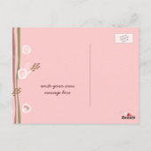 Retro Owls Family Cute Whimsical Stripes Nest Fun Briefkaart (Achterkant)