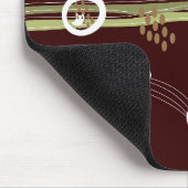 Retro Owls Family Cute Whimsical Stripes Nest Fun Muismat (Hoek)