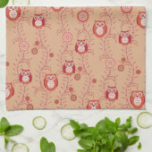 Retro Owls Kitchen Towel Theedoek (Gevouwen)