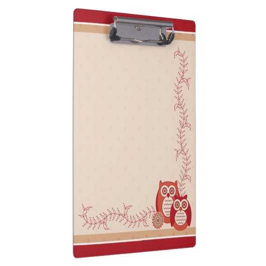 Retro Owls Klembord (Rechts)