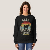 Retro Oxen zijn mijn dierlijk ox Trui (Voorkant volledig)