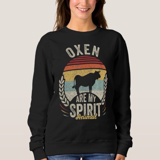 Retro Oxen zijn mijn dierlijk ox Trui (Voorkant)