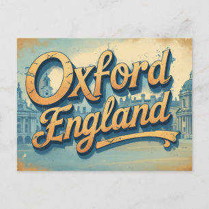 Retro Oxford-momenten Briefkaart