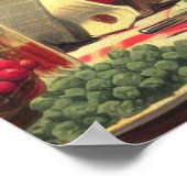 Retro paar illustratie poster (Hoek)