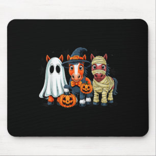 Retro Paard Heks Y Halloween Pompoen Vrouwen Manne Muismat