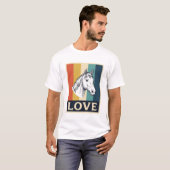 Retro Paard Liefde Vintage Gravure Shirt Ontwerp (Voorkant volledig)