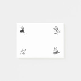 Retro paard Riding Post-it® Notes