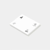 Retro  paard Riding Post-it® Notes (Schuin)