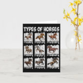  retro paarden kaart (Gele Bloem)