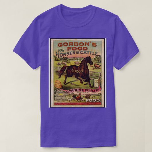  retro paardenkunst t-shirt (Design voorkant)
