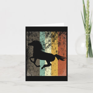 Retro Paardenliefhebber Gift Paardrijden Kaart