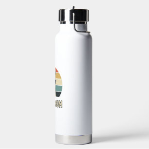Retro paardenmoeder graveer zonnebril ontwerp waterfles