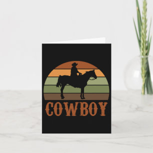 Retro Paardrijden Rodeo Western Paard Cowboy Kaart
