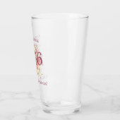 Retro paars 1956 70ste verjaardag  glas (Links)