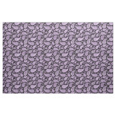 Retro Paars en Black Paisley Pattern Stof (Fat Quarter)