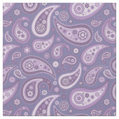 Retro Paars Paisley Pattern Stof (Close Up)