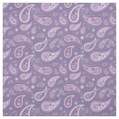 Retro Paars Paisley Pattern Stof (Swatch)