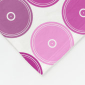 Retro Paarse cirkels Gymnastiek door Golly Girls Fleece Deken (Hoek)