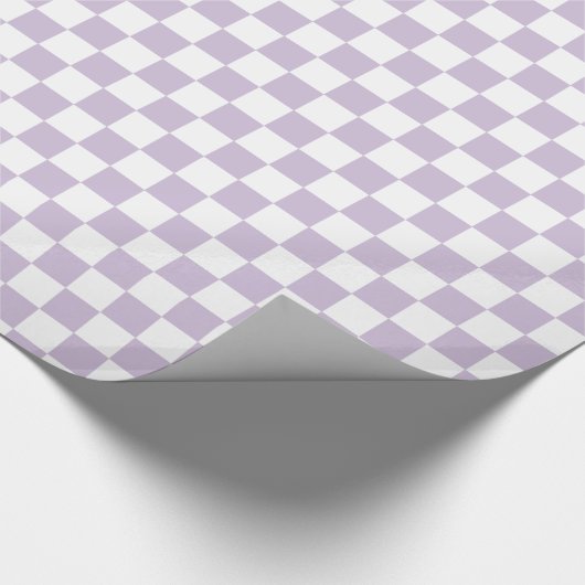 Retro Paarse controle Cadeaupapier (Hoek)