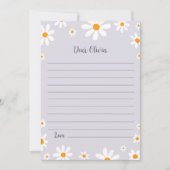 Retro Paarse Daisy Verjaardagsnoer Tijd Capsule Ka Bedankkaart (Voorkant)