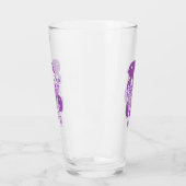 Retro paarse dames met pompoen glas (Links)