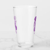 Retro paarse dames met pompoen glas (Rechts)