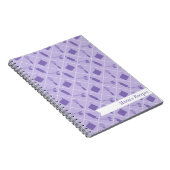 Retro Paarse gereedschap Recipe notebook Notitieboek (Rechterzijde)