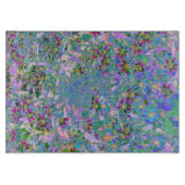 Retro Paarse, groene en blauwe wilde bloemen op Ro Snijplank (Voorkant)