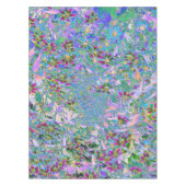 Retro Paarse, groene en blauwe wilde bloemen op Ro Tafelkleed (Voorkant)