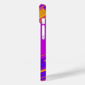 Retro Paarse mobiele telefoon Hoesje (Achterkant / Links)