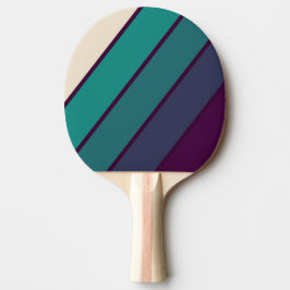 Retro Paarse Regenboog Bold Tafeltennisbatje