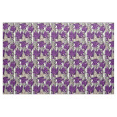 Retro, paarse rozen stof (Yard (91,4 cm))
