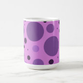 Retro Paarse Stippen Koffiemok (Center)