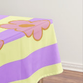 Retro  Paarse streep bloemmotief Tafelkleed (Voorbeeld)