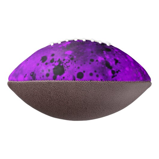 Retro Paarse verfspatten American Football (Gedraaid 90)