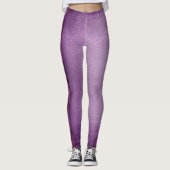 Retro  Paarse Vrouwen Leggings, lavendel Leggings (Voorkant)