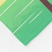 Retro Paarse Zonsondergang Palmboom Kunst Persoonl Fleece Deken (Hoek)