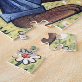 retro Paasangel Holiday puzzel (Zijkant)