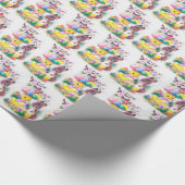 retro  paasbakje cadeaupapier (Hoek)